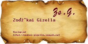 Zsákai Gizella névjegykártya